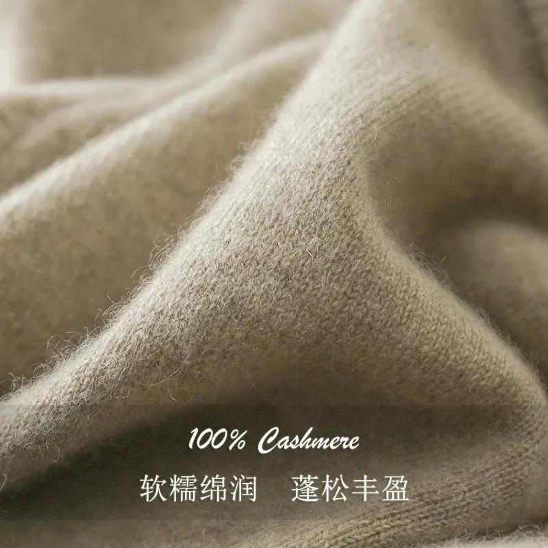 100% Pure Cashmere Wool Turtleneck Sweater