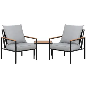 3-Piece Outdoor Furniture Lounge Bistro Set for Patio