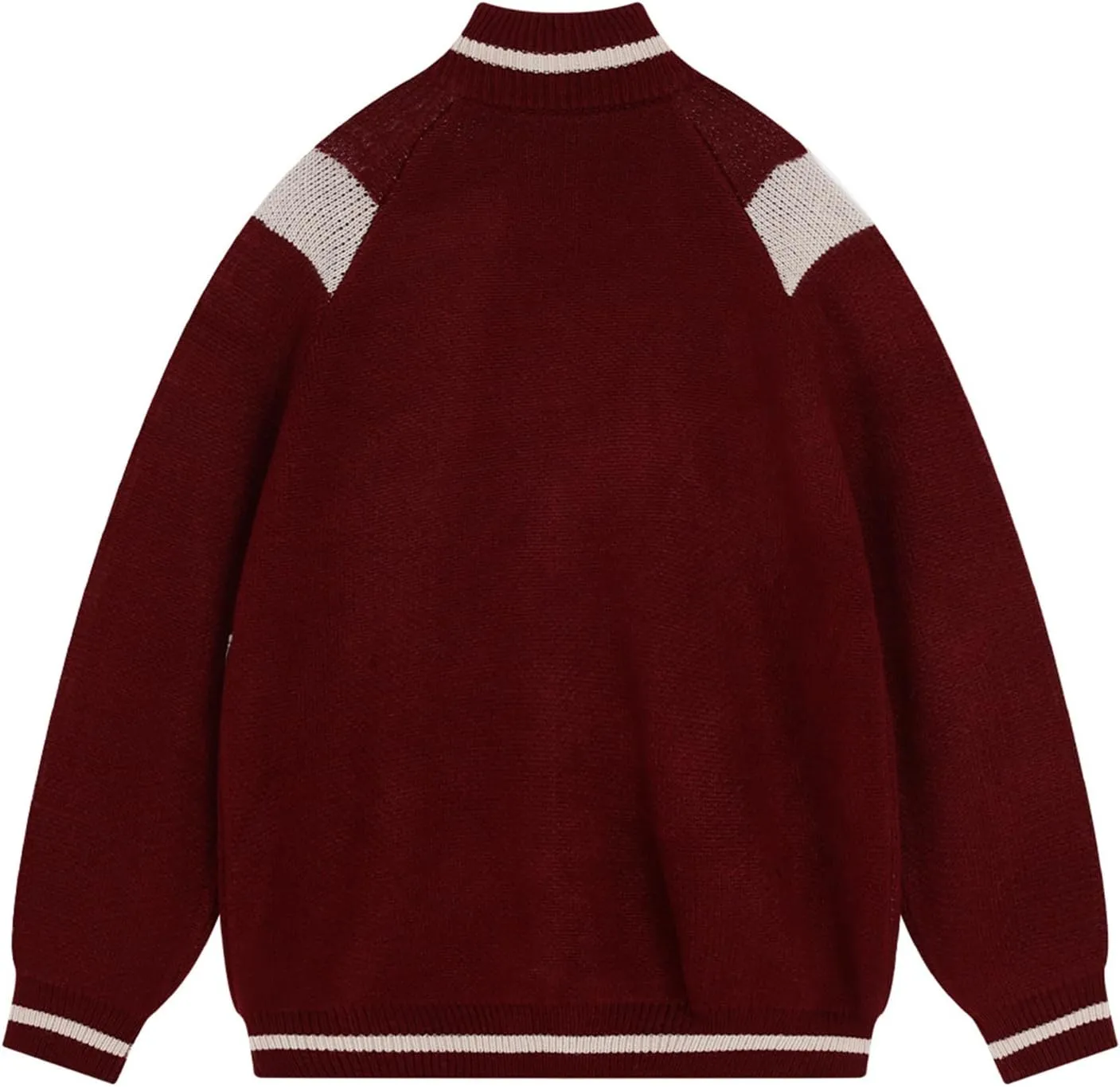Aelfric Eden Cardigan Sweaters for Women Full Zip Oversized Cardigans 2024 Contrast Color Knit Sweater Coat