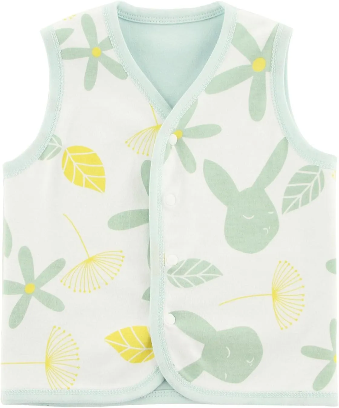 Baby Vest for Girls & Boys, Purcotton Toddler Reversible Vest for Spring & Autumn
