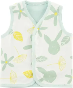 Baby Vest for Girls & Boys, Purcotton Toddler Reversible Vest for Spring & Autumn