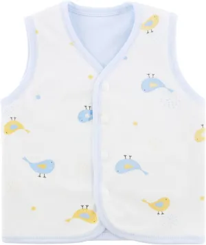 Baby Vest for Girls & Boys, Purcotton Toddler Reversible Vest for Spring & Autumn