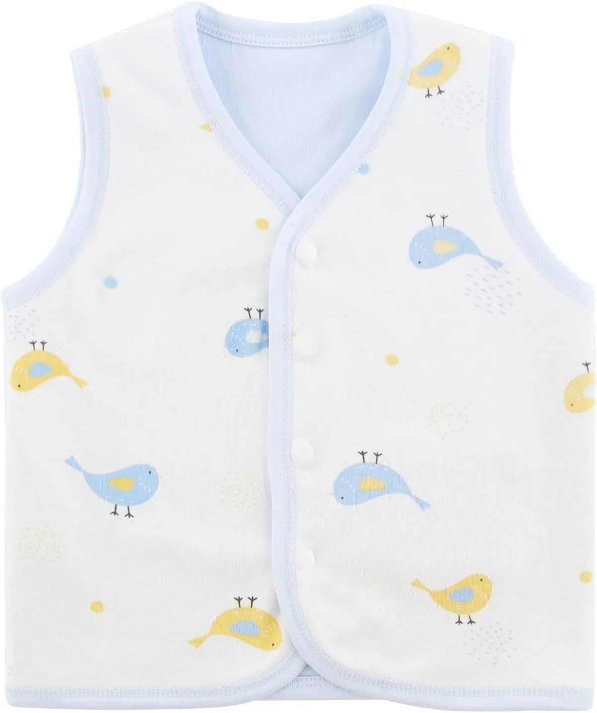Baby Vest for Girls & Boys, Purcotton Toddler Reversible Vest for Spring & Autumn