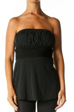 Black Polka Dot Chic Blouse