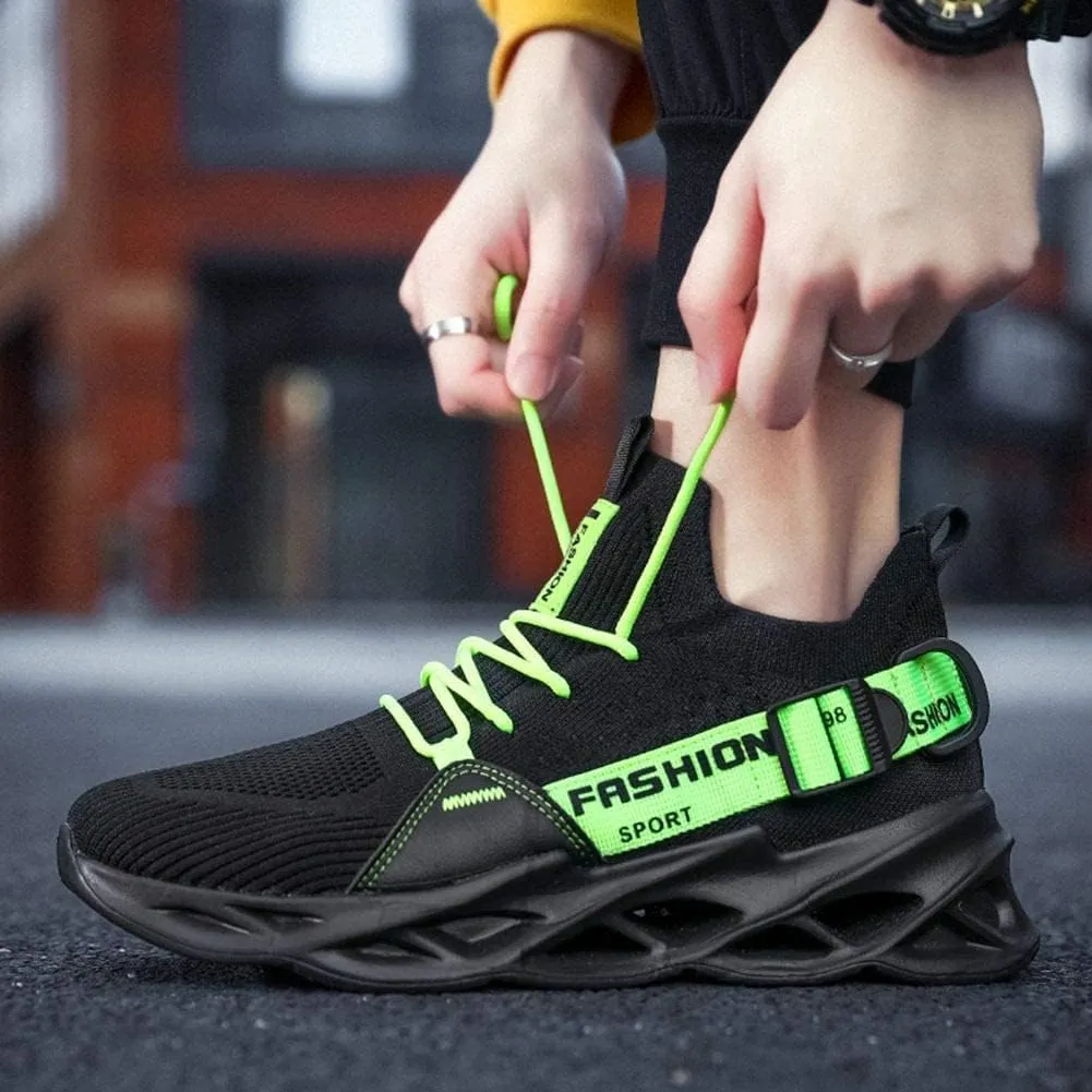 BORAMAX Men Sport Running Shoes Athletic Sneakers Walking Shoe for Men Mesh Breathable Outdoor Non-Slip Shoes Basketball Shoe