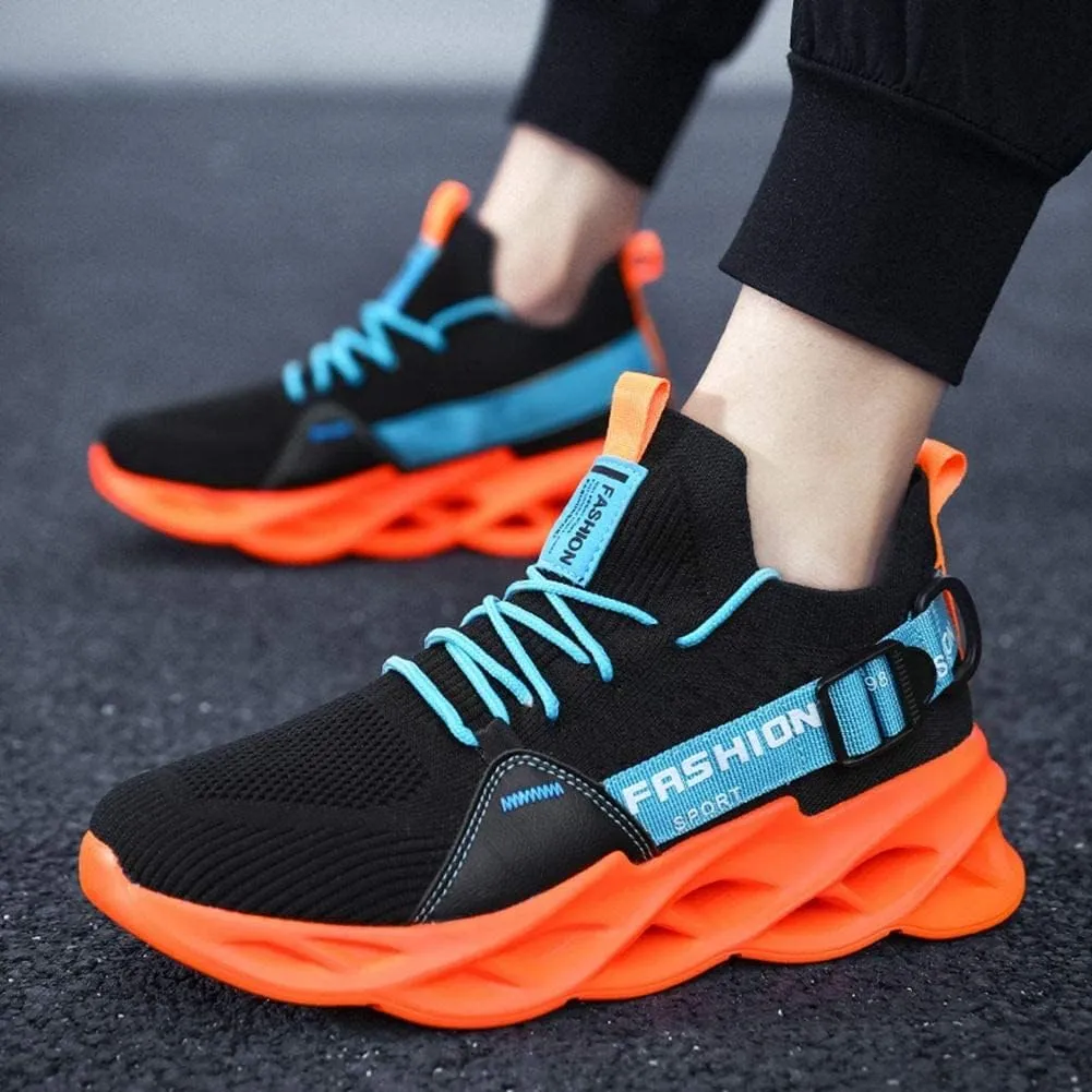BORAMAX Men Sport Running Shoes Athletic Sneakers Walking Shoe for Men Mesh Breathable Outdoor Non-Slip Shoes Basketball Shoe