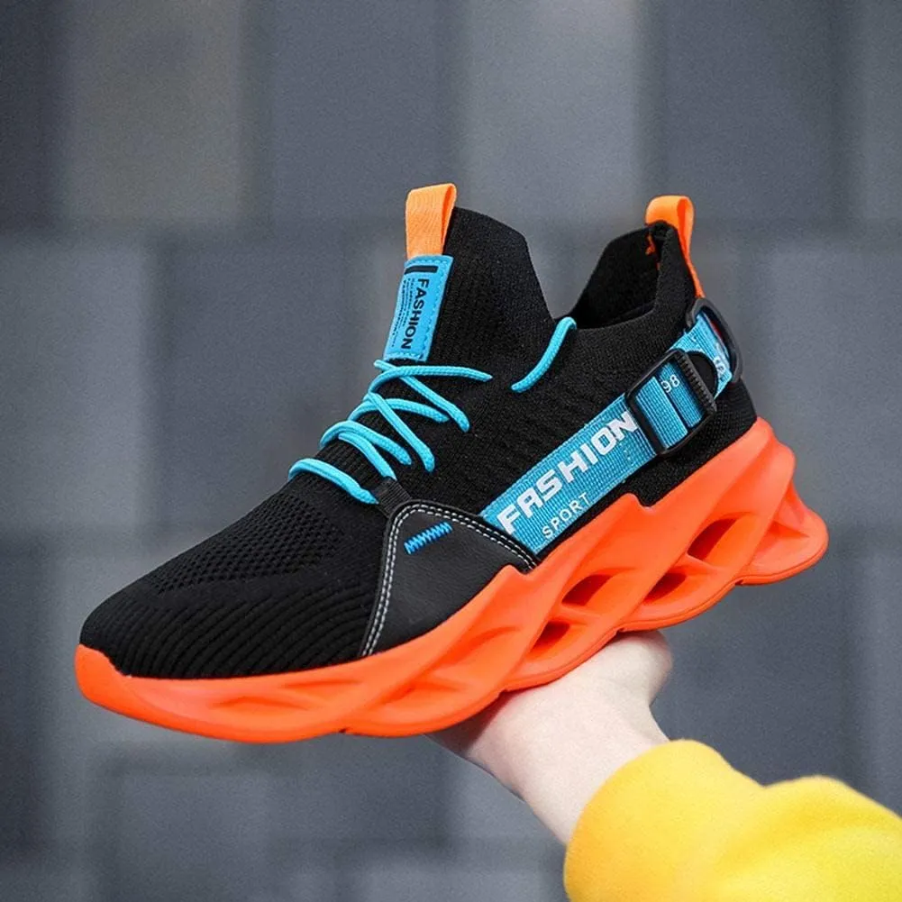 BORAMAX Men Sport Running Shoes Athletic Sneakers Walking Shoe for Men Mesh Breathable Outdoor Non-Slip Shoes Basketball Shoe