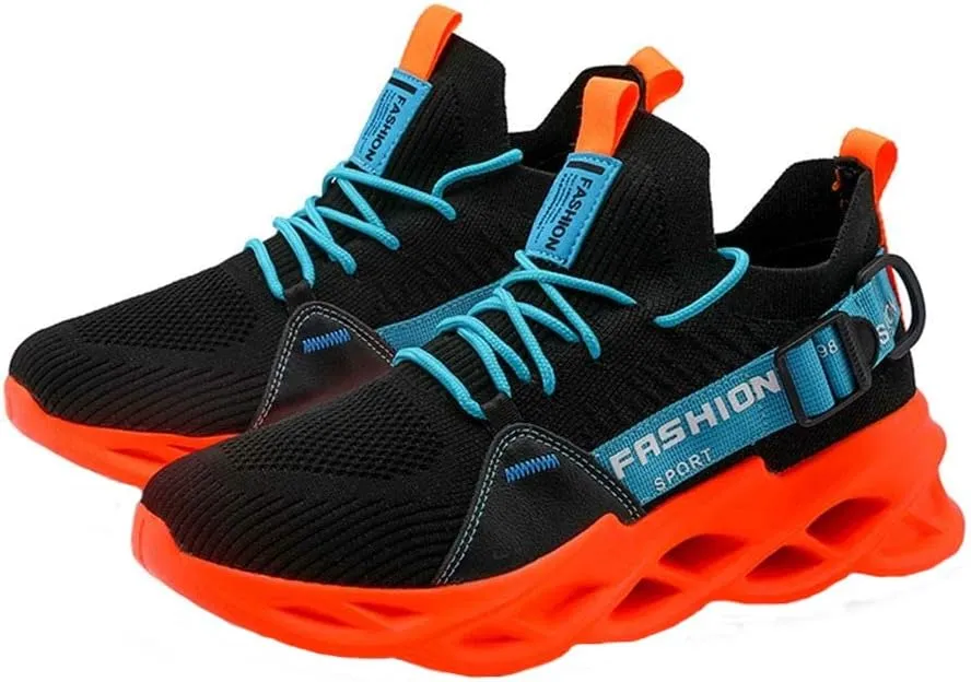 BORAMAX Men Sport Running Shoes Athletic Sneakers Walking Shoe for Men Mesh Breathable Outdoor Non-Slip Shoes Basketball Shoe
