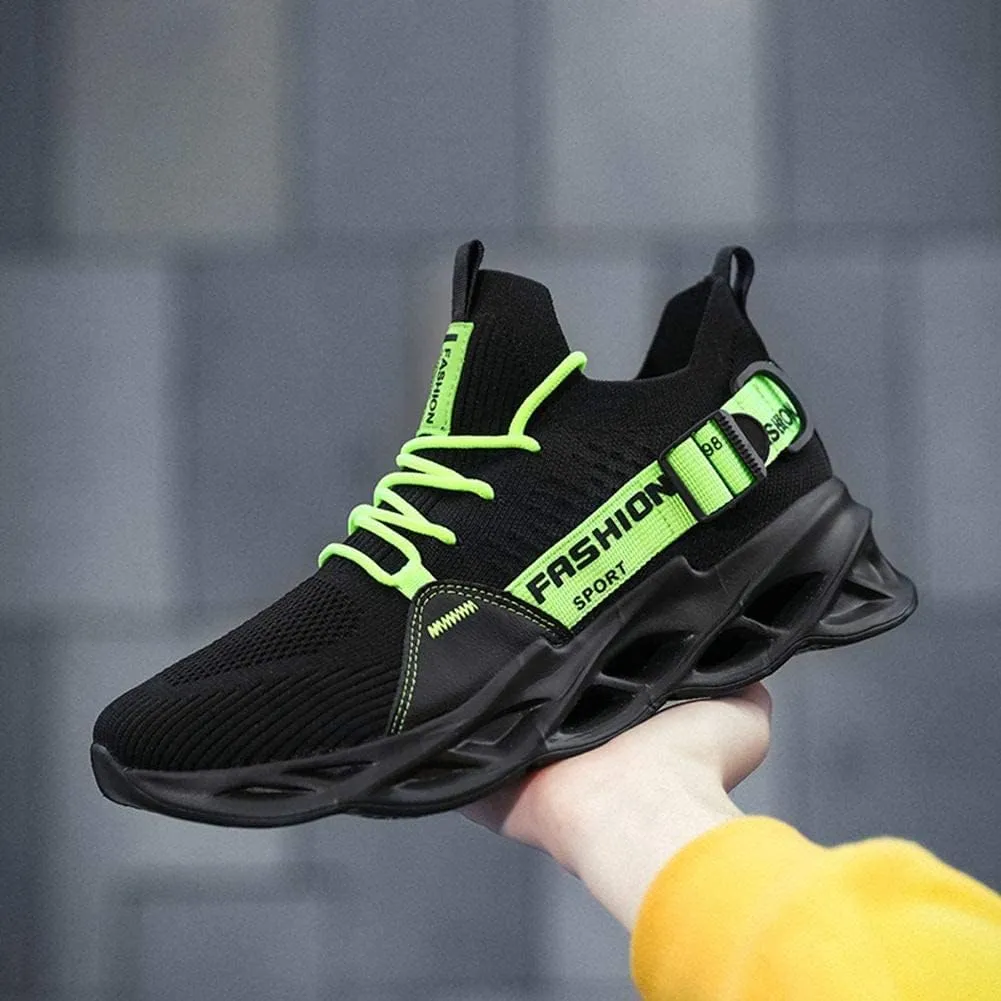 BORAMAX Men Sport Running Shoes Athletic Sneakers Walking Shoe for Men Mesh Breathable Outdoor Non-Slip Shoes Basketball Shoe