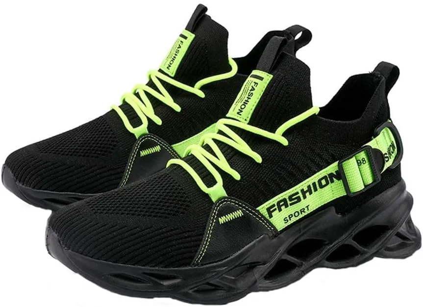 BORAMAX Men Sport Running Shoes Athletic Sneakers Walking Shoe for Men Mesh Breathable Outdoor Non-Slip Shoes Basketball Shoe
