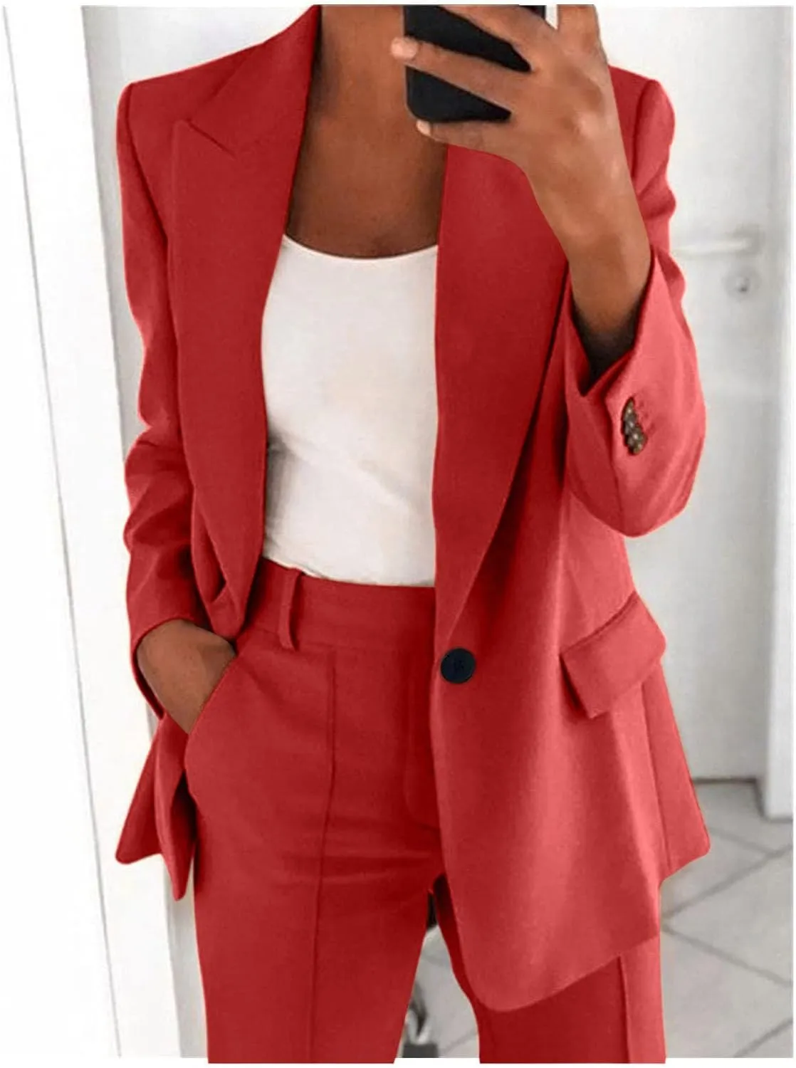Business Casual Outfits for Women Professional Pant Suits 2 Piece Office Outfit Work Blazer Set Women Dressy Suit 2024