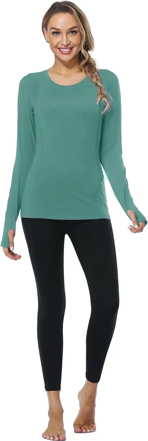 CADMUS Quick-Drying Running Long Sleeve Shirt for Women Workout Shirts