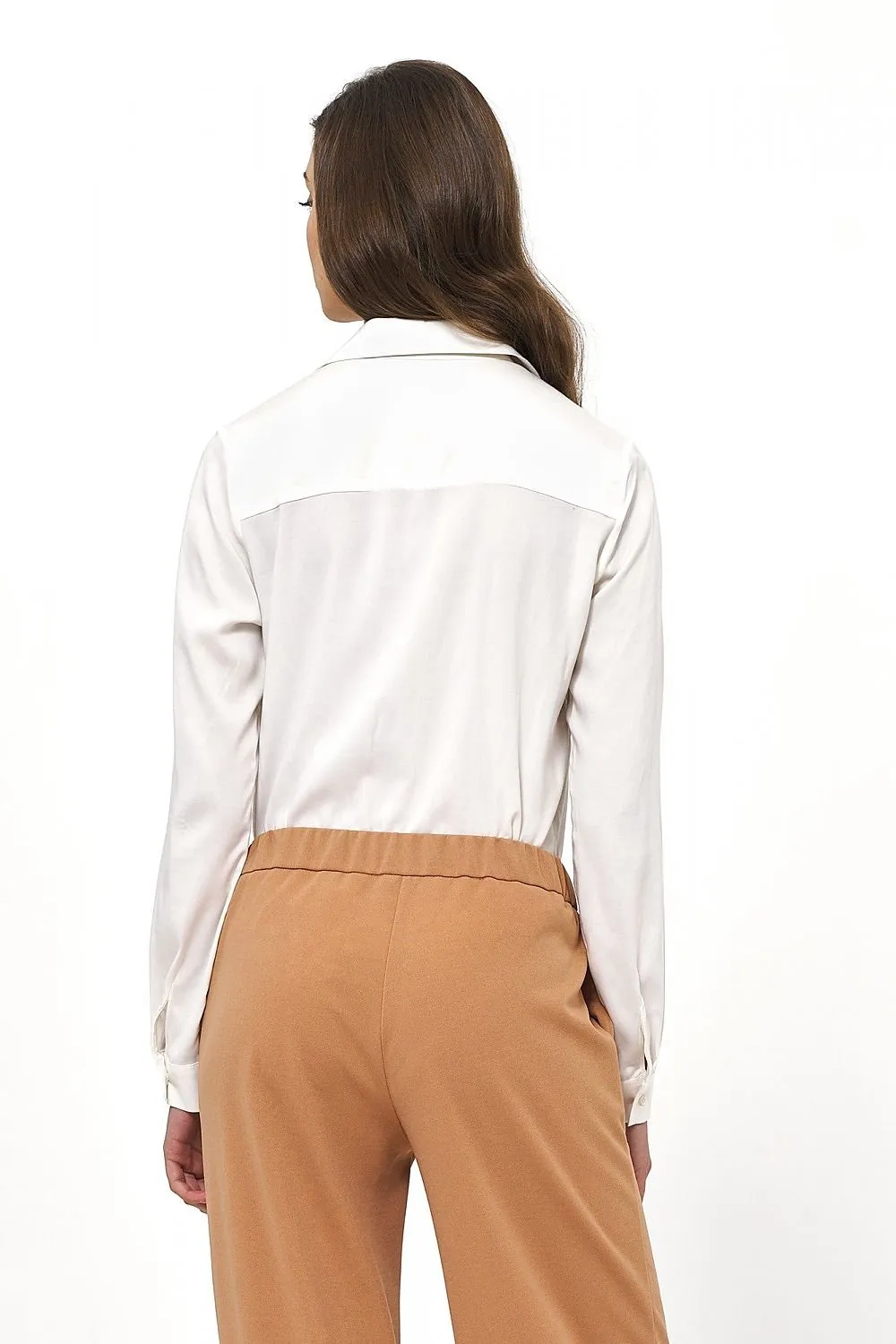 Chic Long Sleeve Knife Blouse