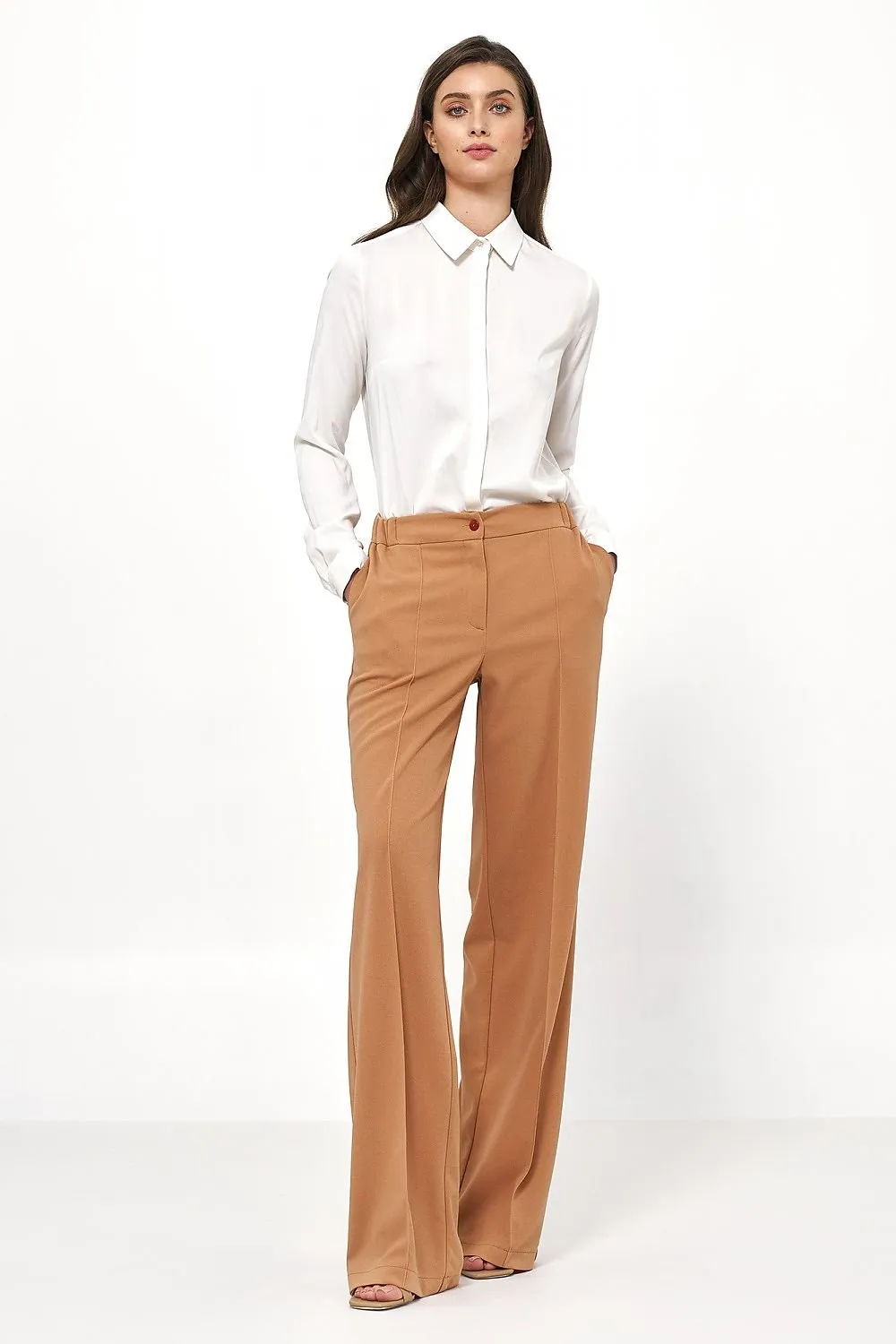 Chic Long Sleeve Knife Blouse