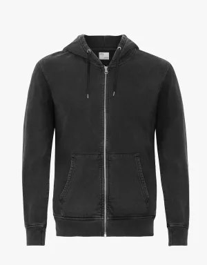 Classic Organic Zip Hood - Faded Black