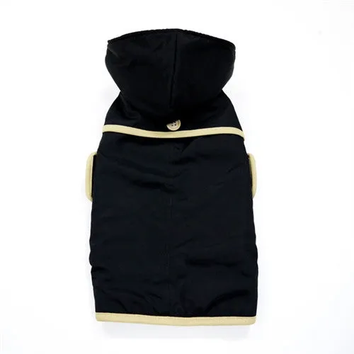 Classic Trench Coat For Dogs - Black