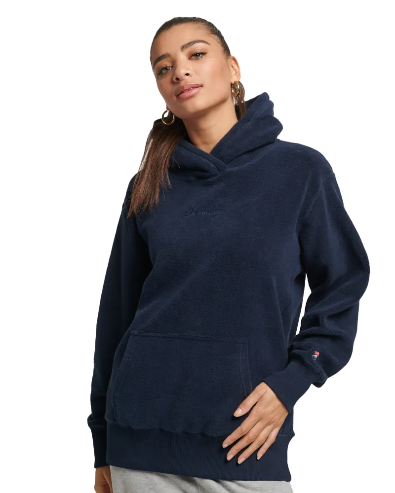 Code SL Fleece OS Hoodie in Deep Navy