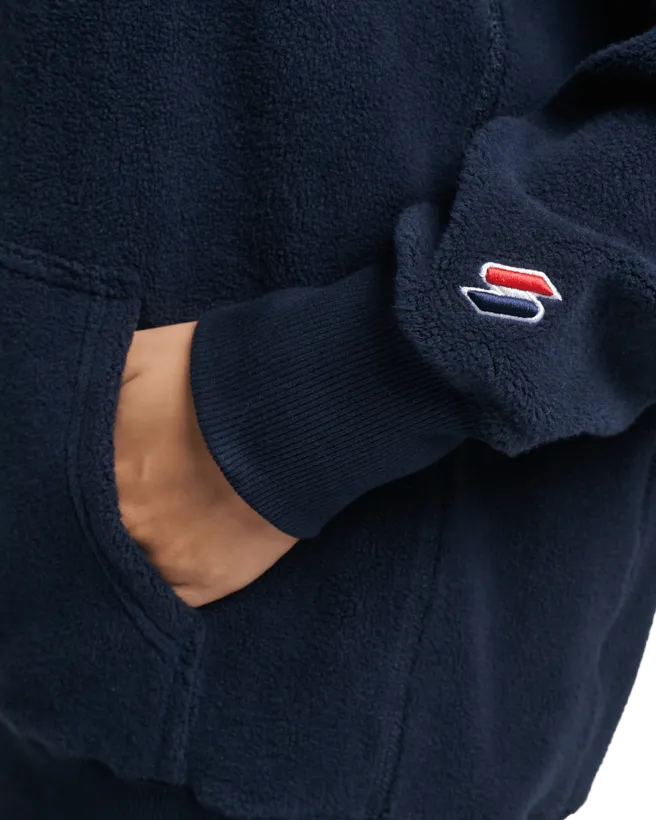 Code SL Fleece OS Hoodie in Deep Navy
