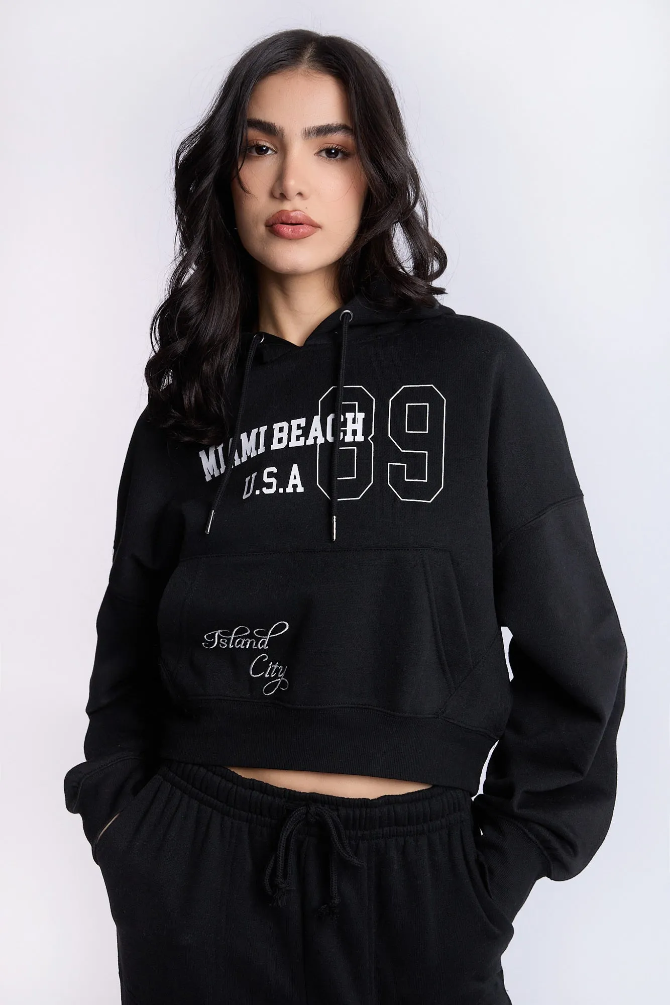 Cropped Popover Hoodie