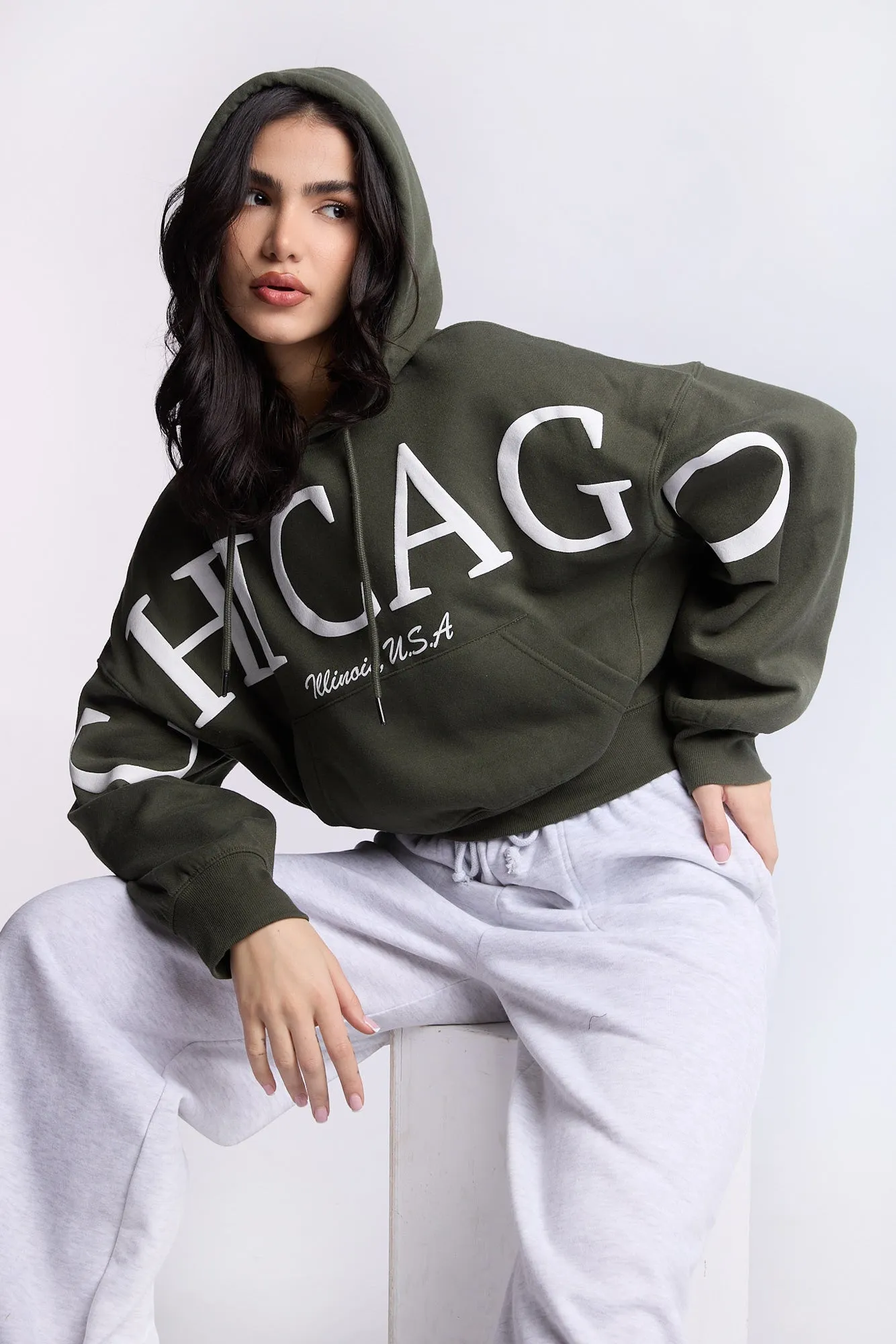 Cropped Popover Hoodie