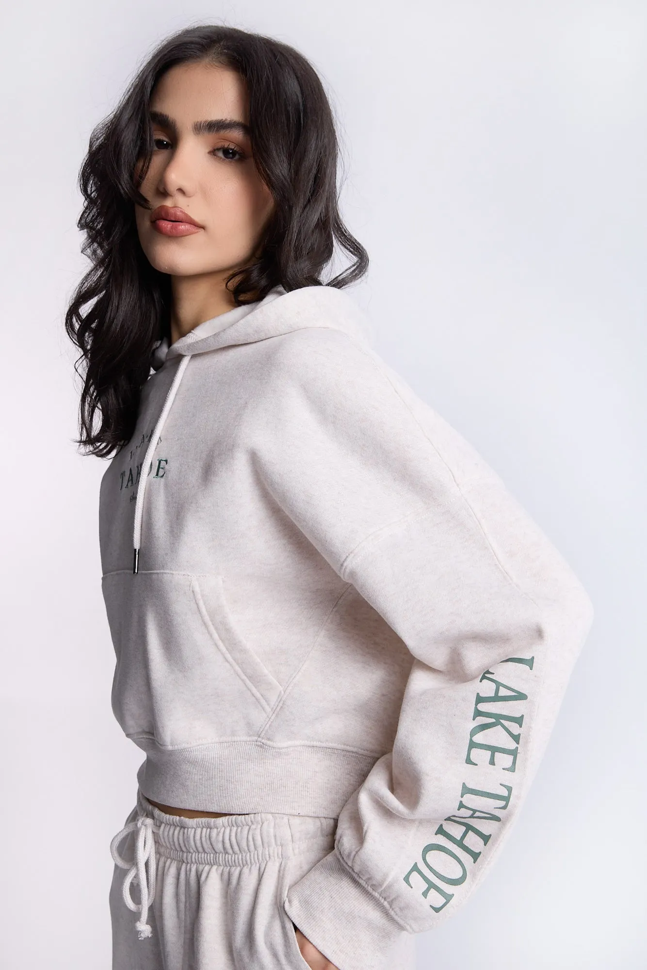 Cropped Popover Hoodie