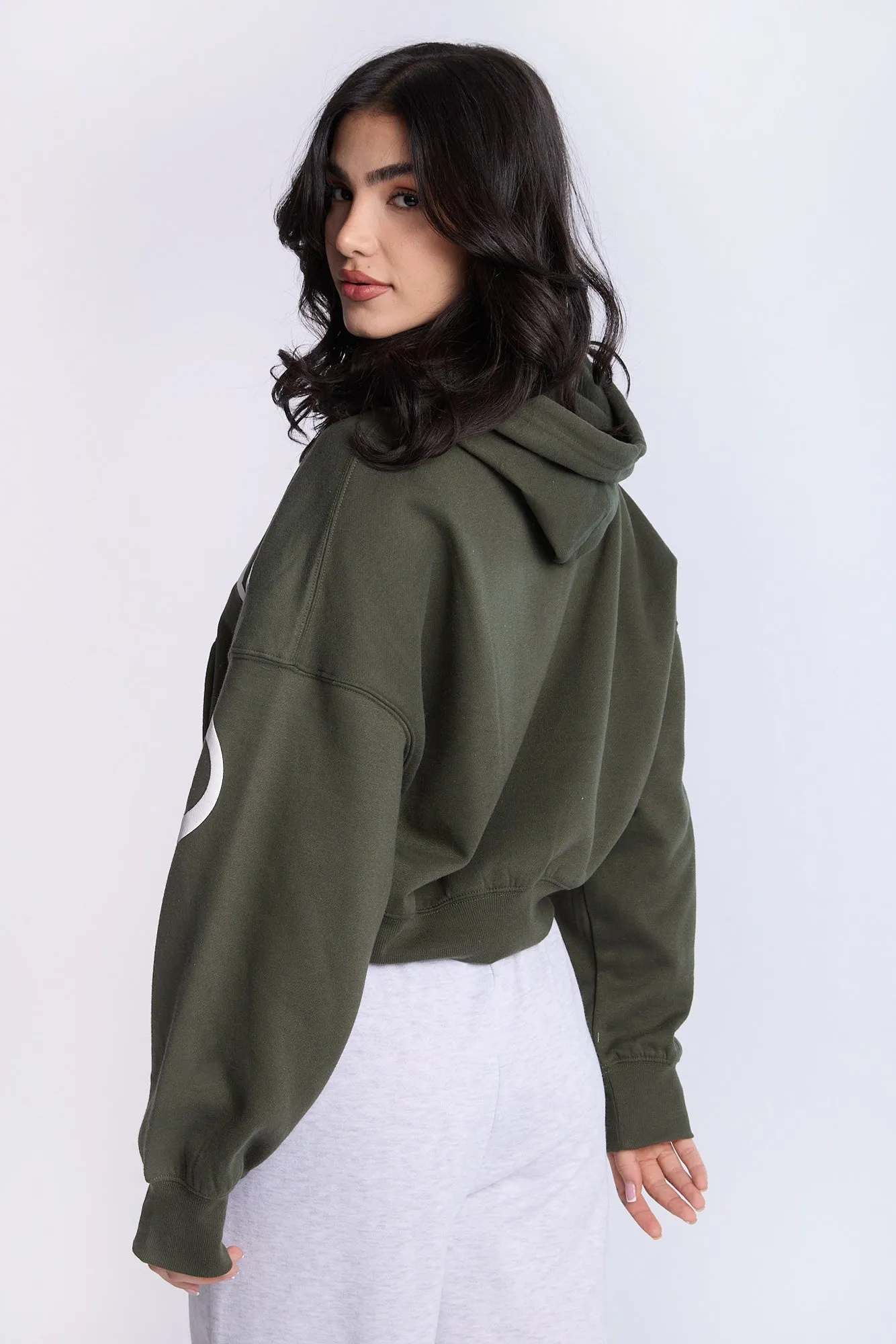 Cropped Popover Hoodie