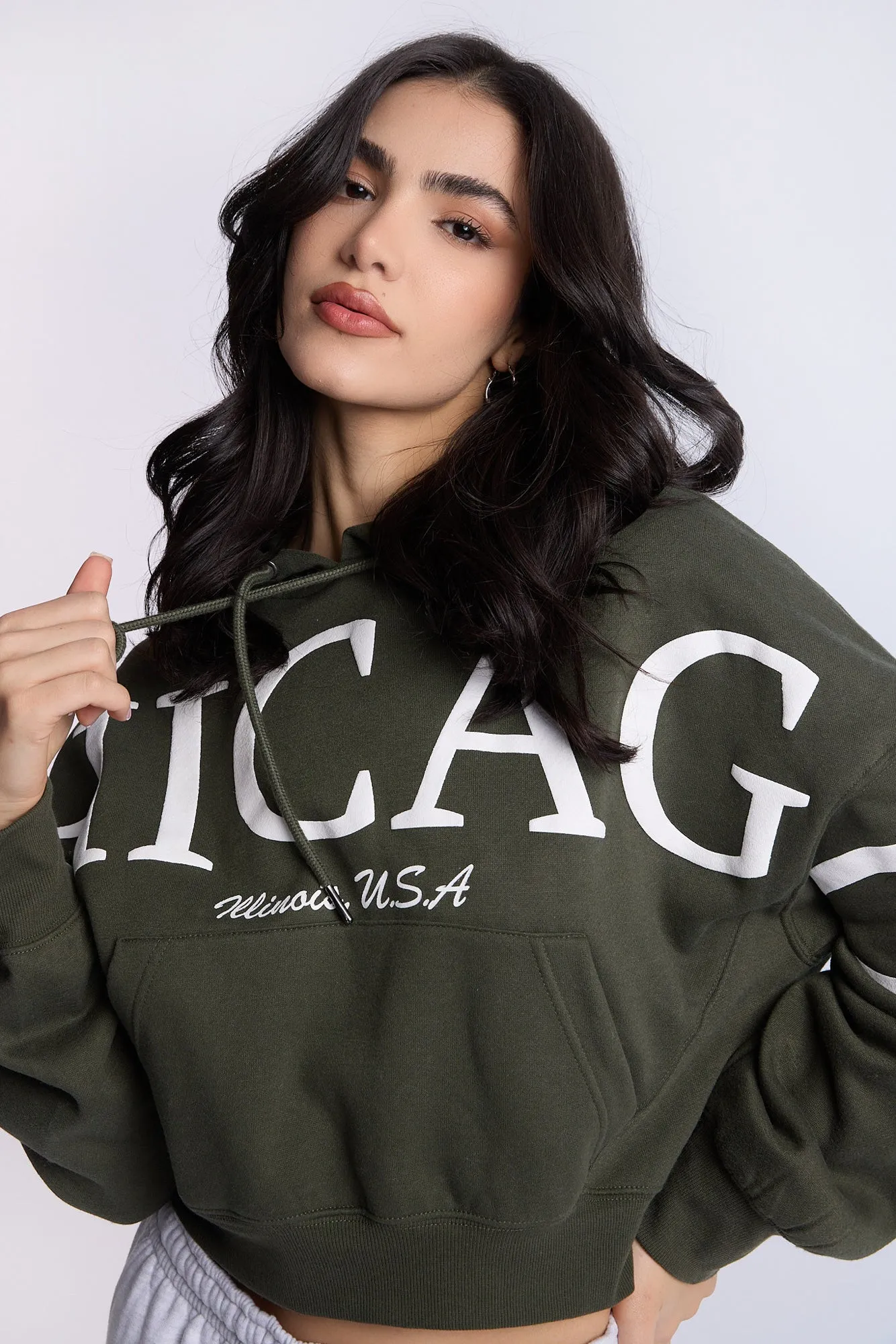 Cropped Popover Hoodie