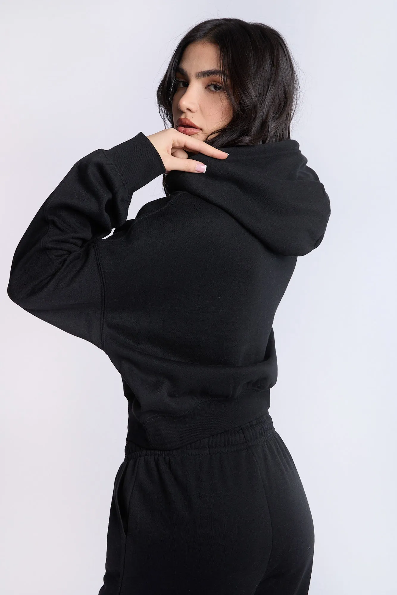 Cropped Popover Hoodie