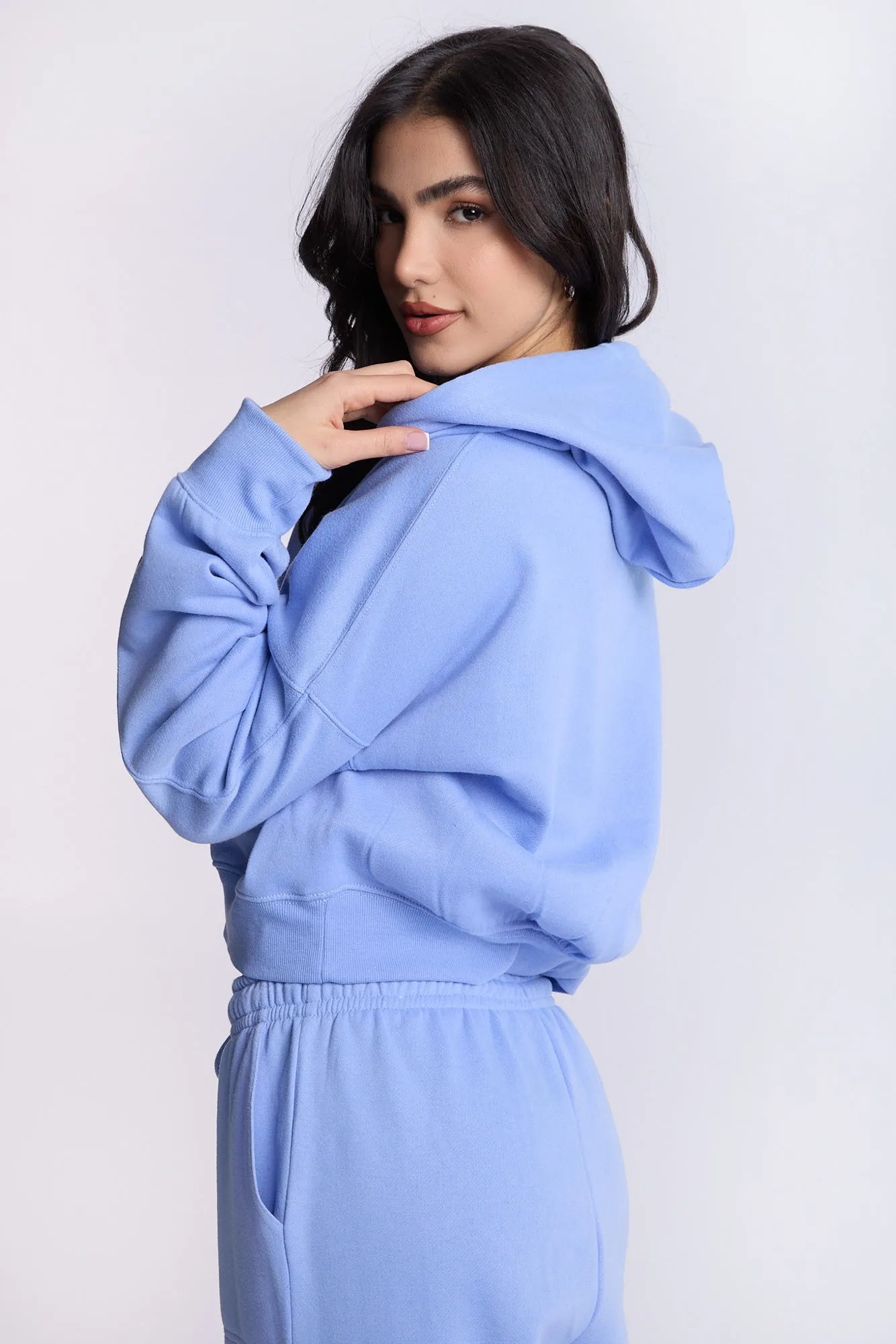 Cropped Popover Hoodie