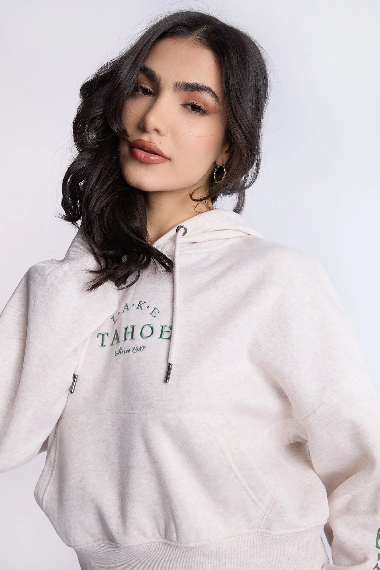 Cropped Popover Hoodie