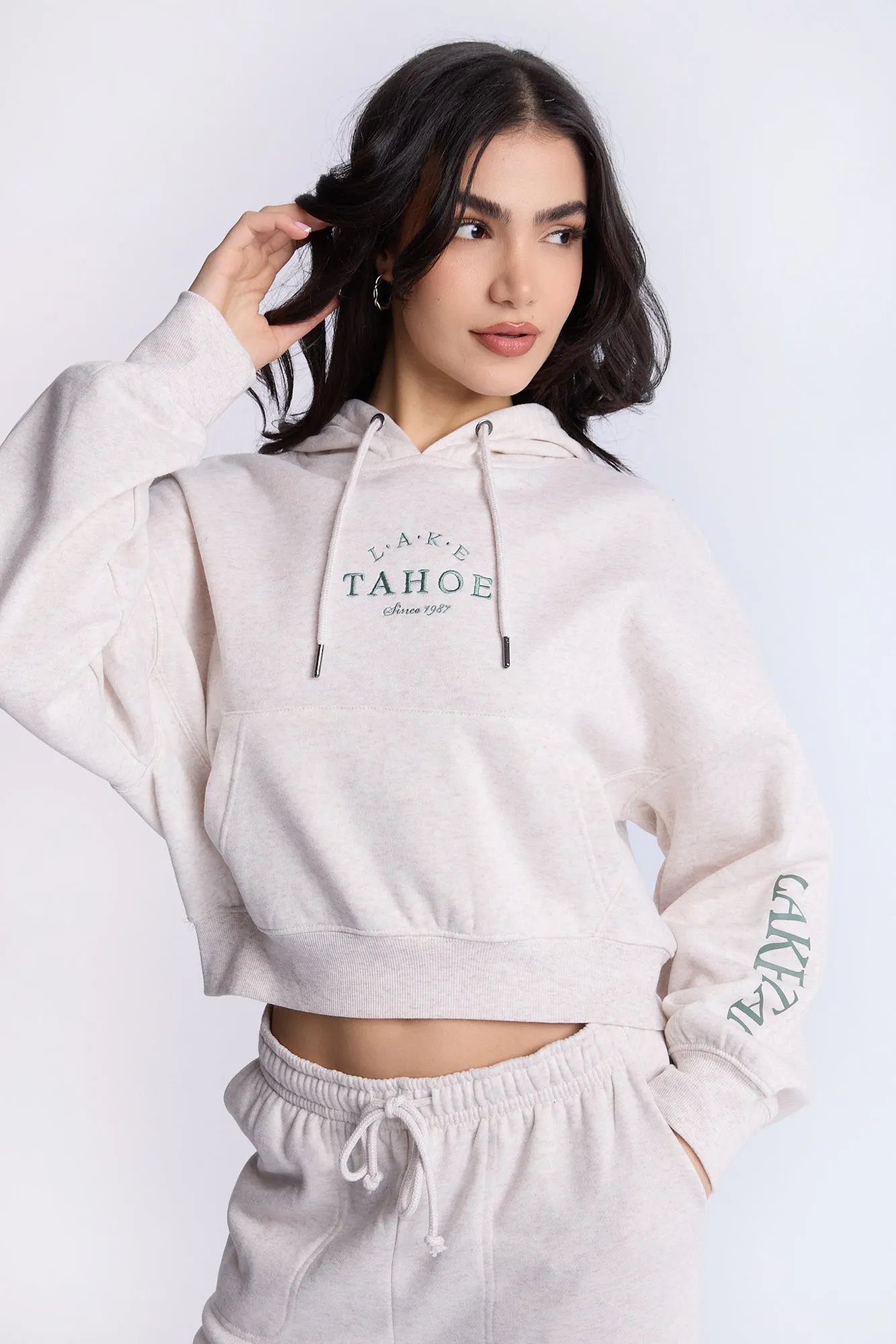 Cropped Popover Hoodie