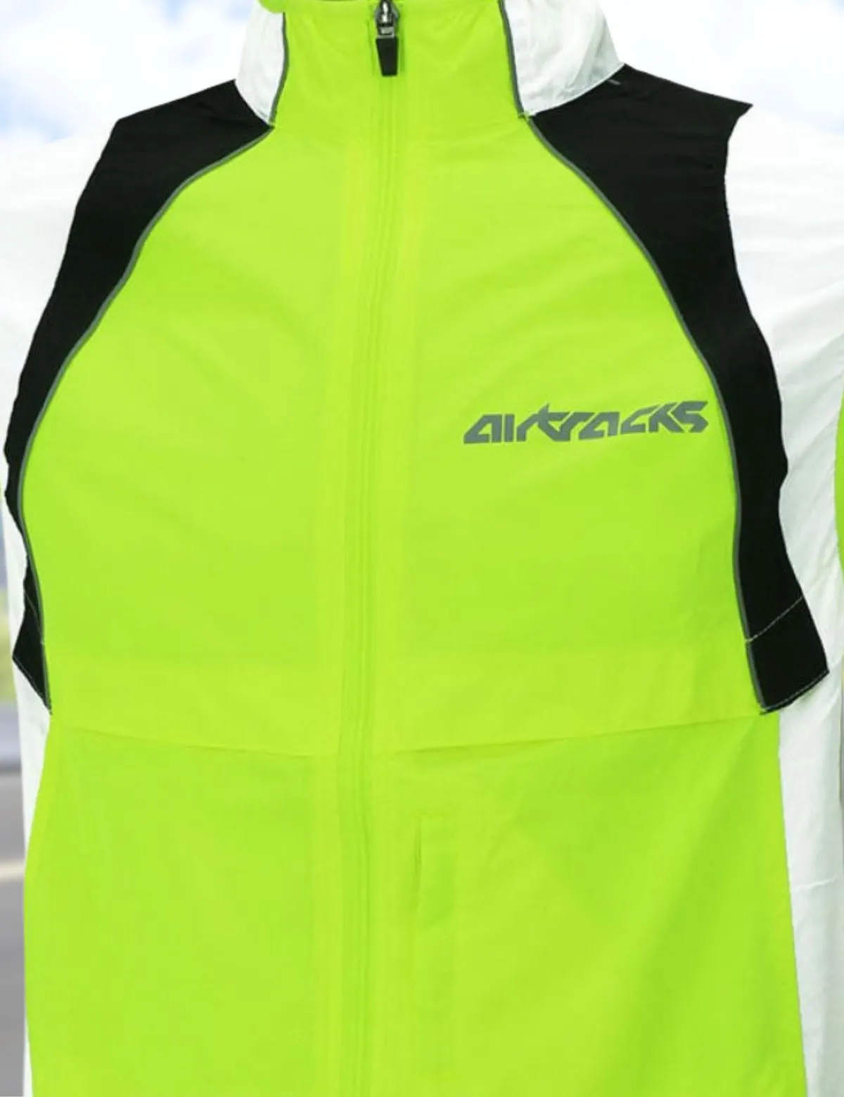 Damen Fahrradweste - Laufweste Neon