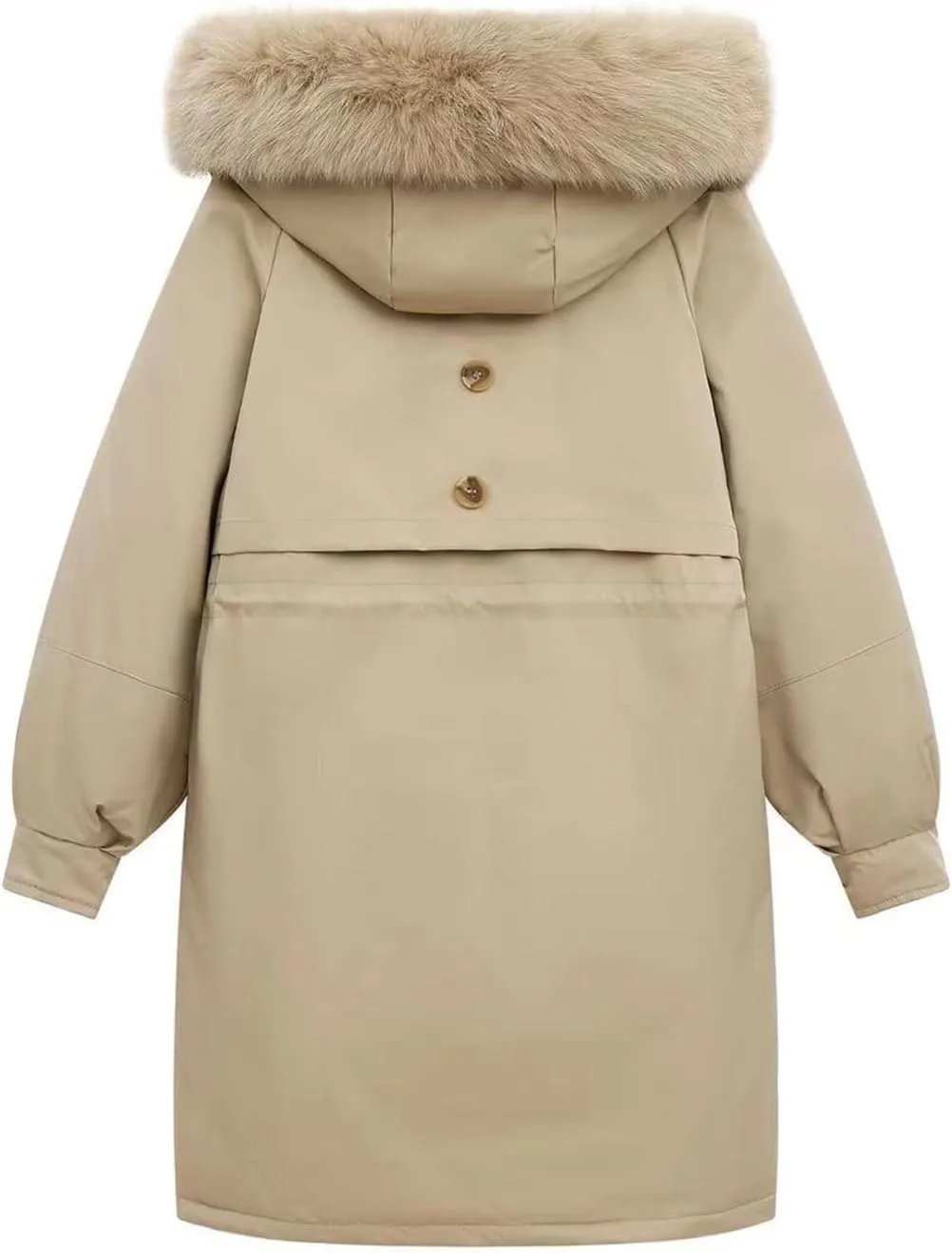 Down jacket women Boutique Winter Long Jackets Streetwear Baggy Thickening Warm Outwear Cotton Padded Coats
