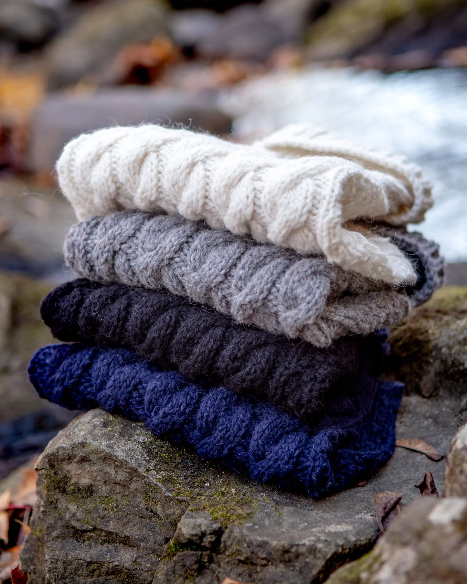 Downtown Roll Neck Dog Sweater in Natural