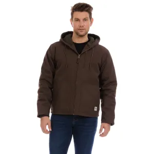 Duck Canvas Jacket w Sherpa Brown