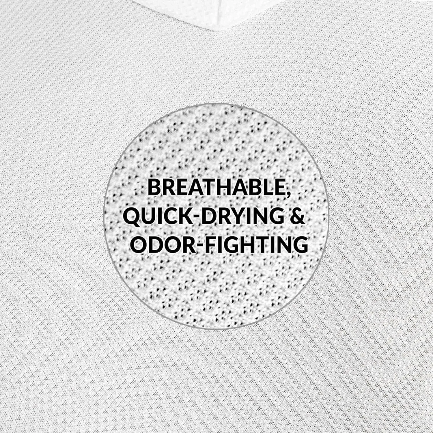 Ejis Mens Ultra Breathable V Neck Sweatproof Undershirt, Anti-Odor with Underarm Sweat Pads, Quick Dry Mens Undershirts