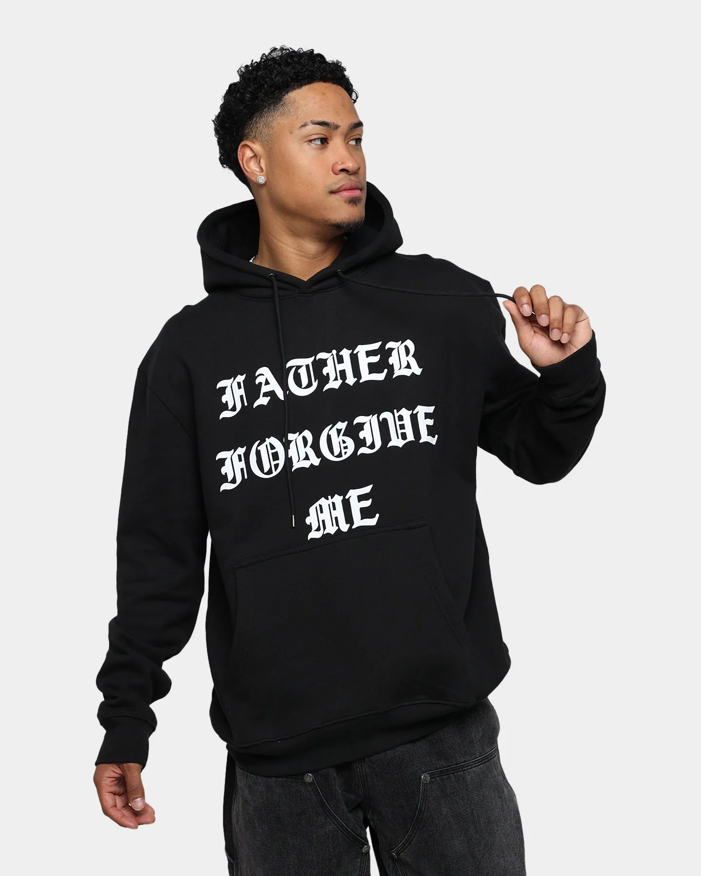 Father Forgive Me Father Forgive Me Hoodie Black