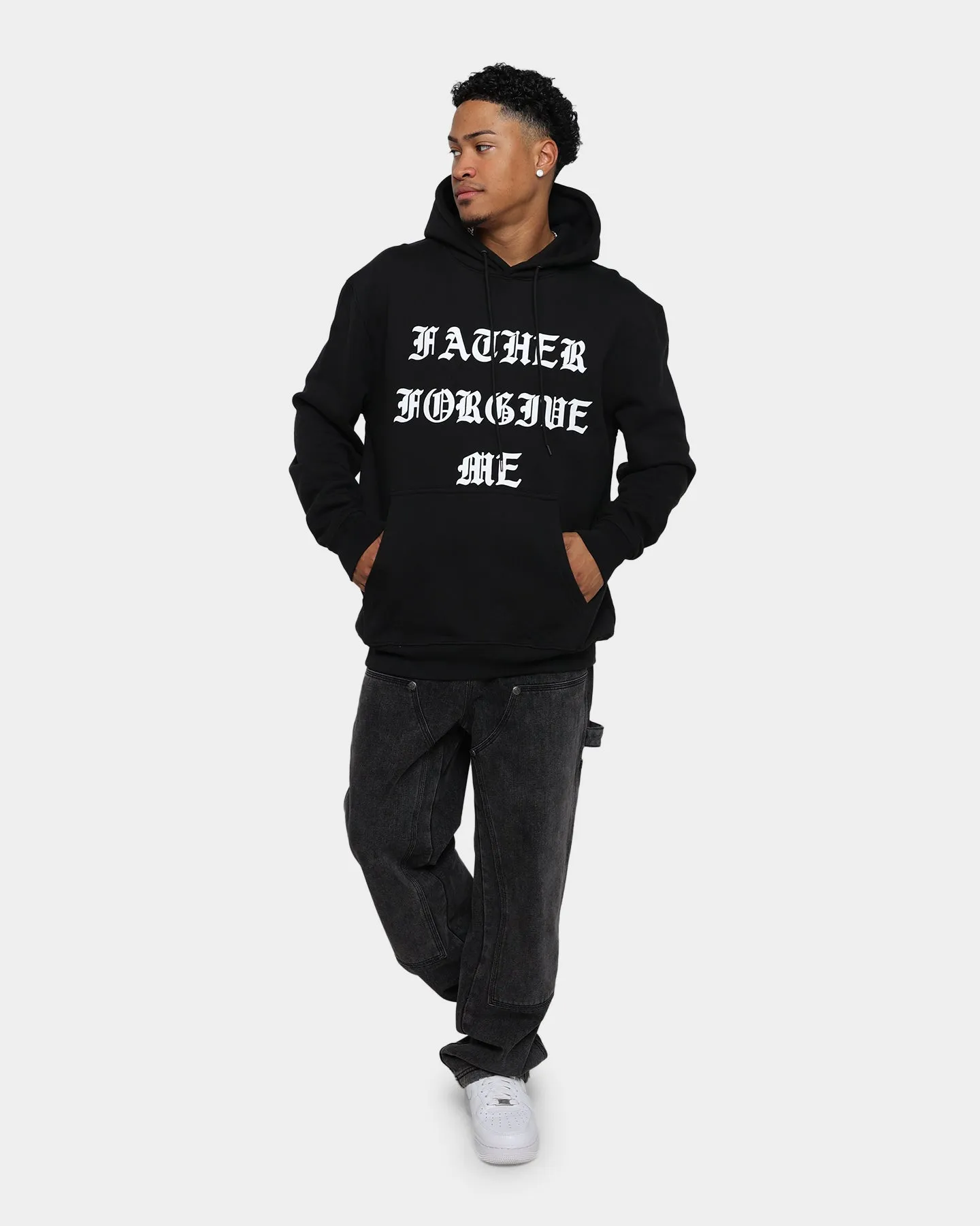 Father Forgive Me Father Forgive Me Hoodie Black