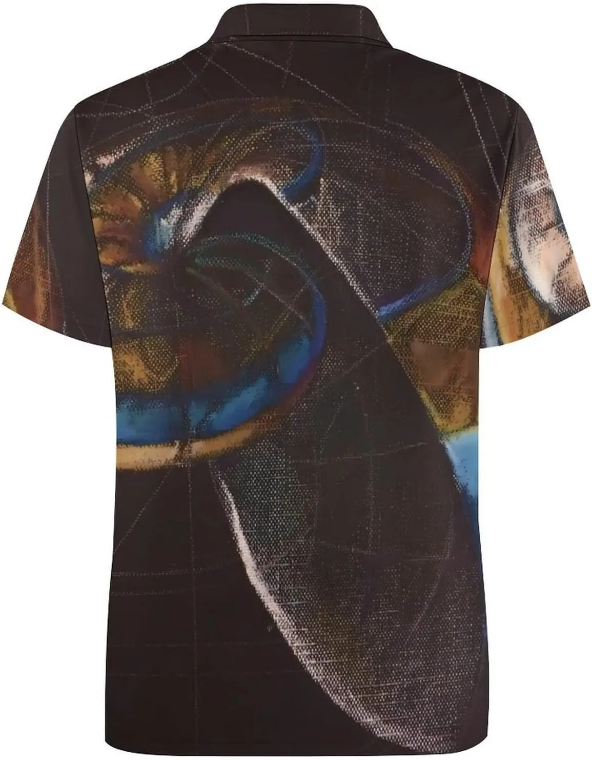 Fibonacci on A Nautilus Shell Mens Polo Shirts Quick Dry Short Sleeve T-shirts Slim Tennis Collared Tees Tops