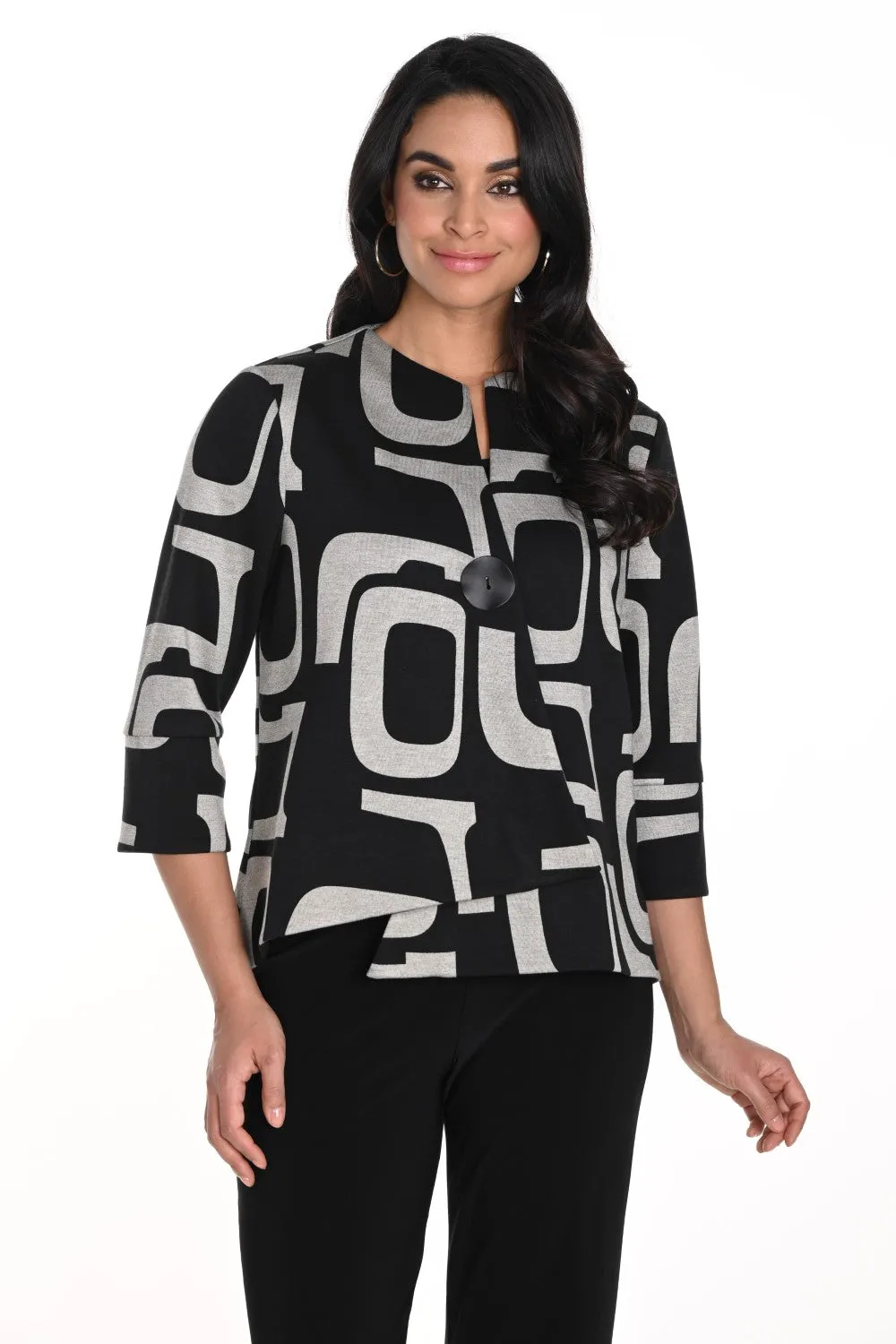 Frank Lyman Jacket 243371 Black/Beige