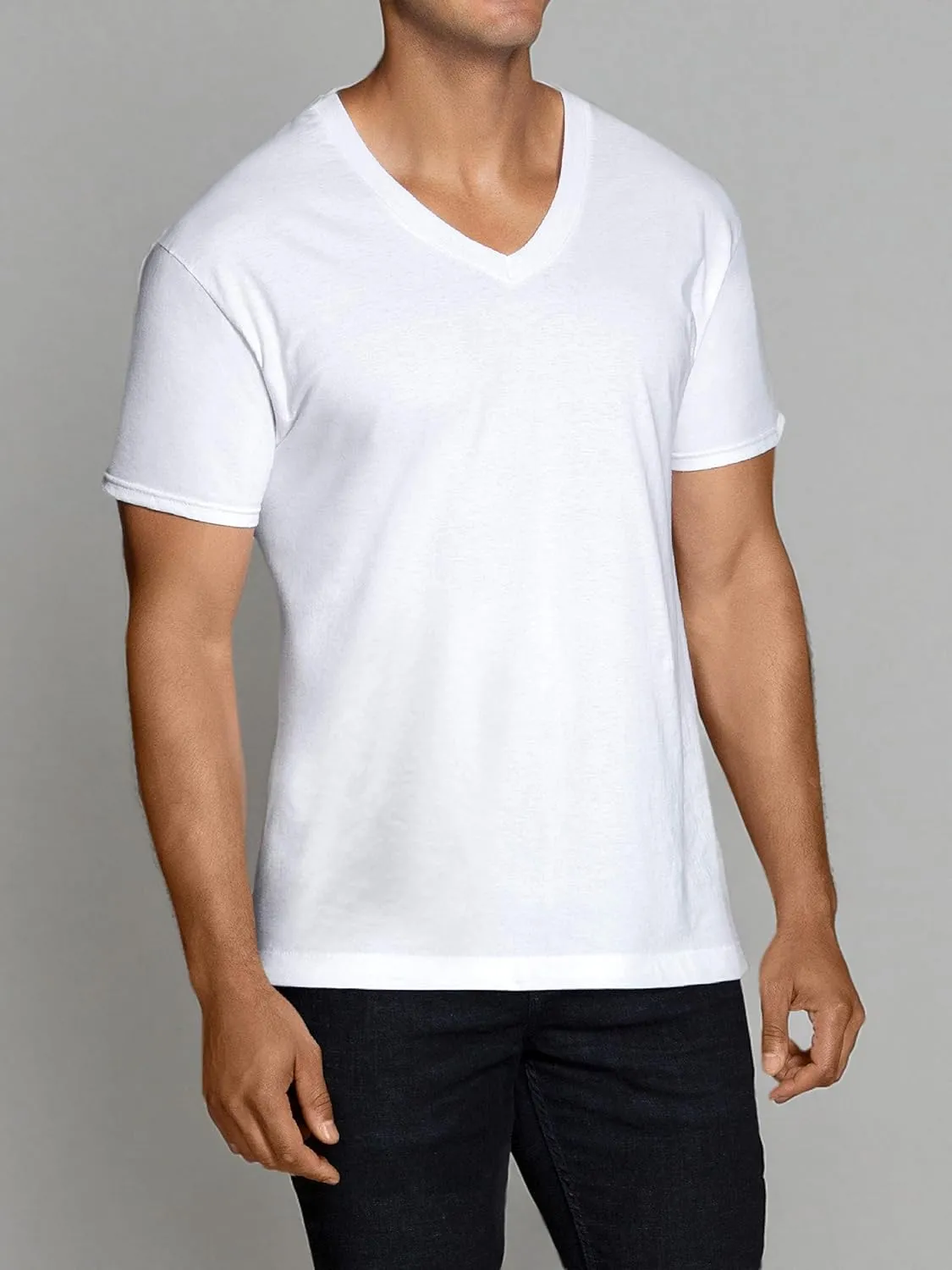 Fruit of the Loom Men's V-Neck T-Shirt Multipack