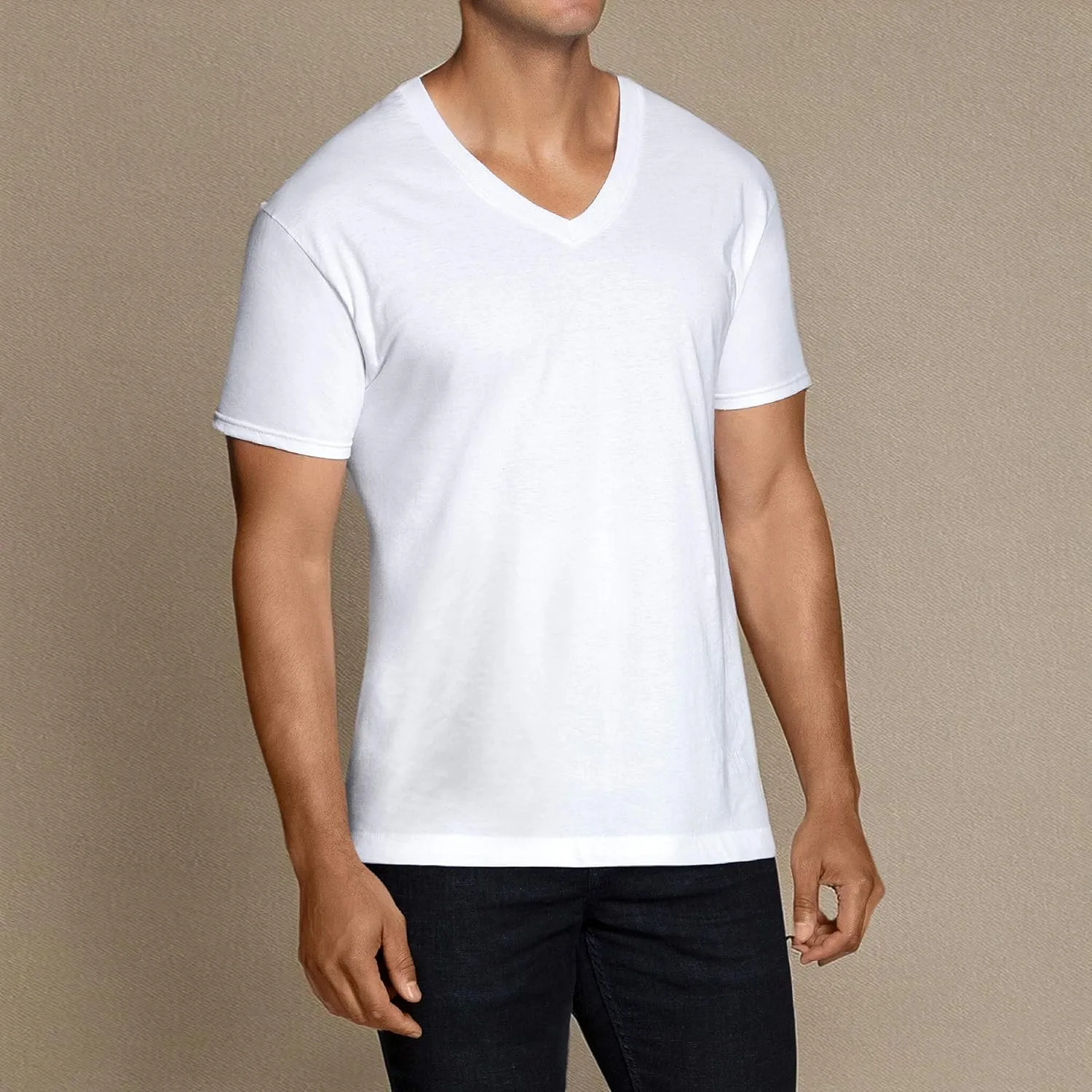 Fruit of the Loom Men's V-Neck T-Shirt Multipack