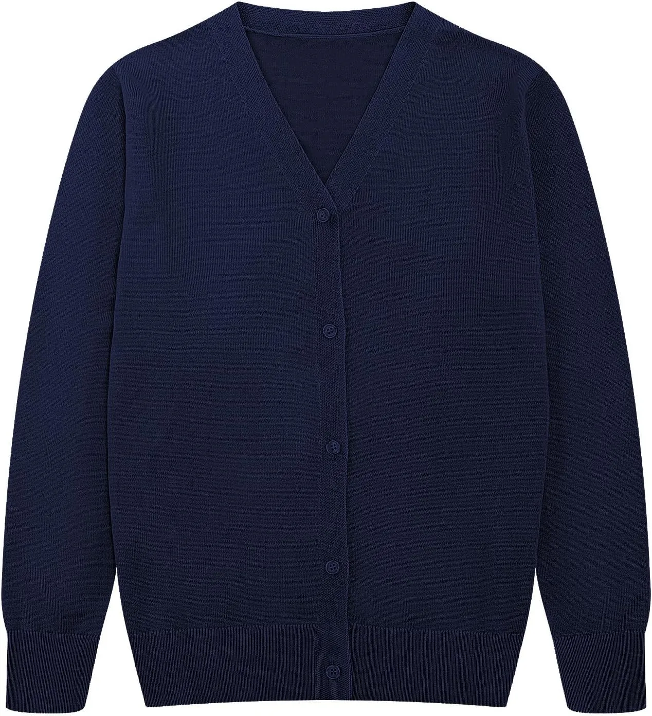 Girls' Cardigan Sweaters Button Up School Uniform Knit Cardigan for Girls