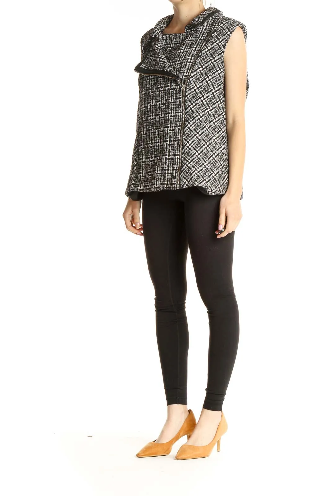 Gray Checkered Vest