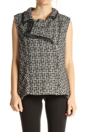 Gray Checkered Vest
