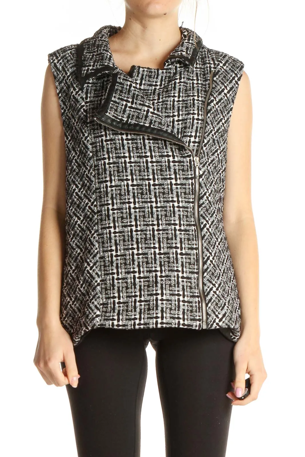 Gray Checkered Vest