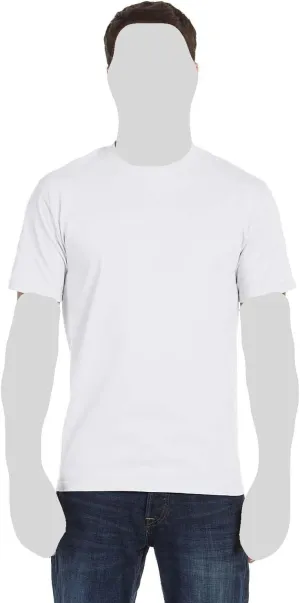 Hanes Men's 5Pack Crew Neck Tagless White Undershirts Crewneck T-Shirts, 5XL