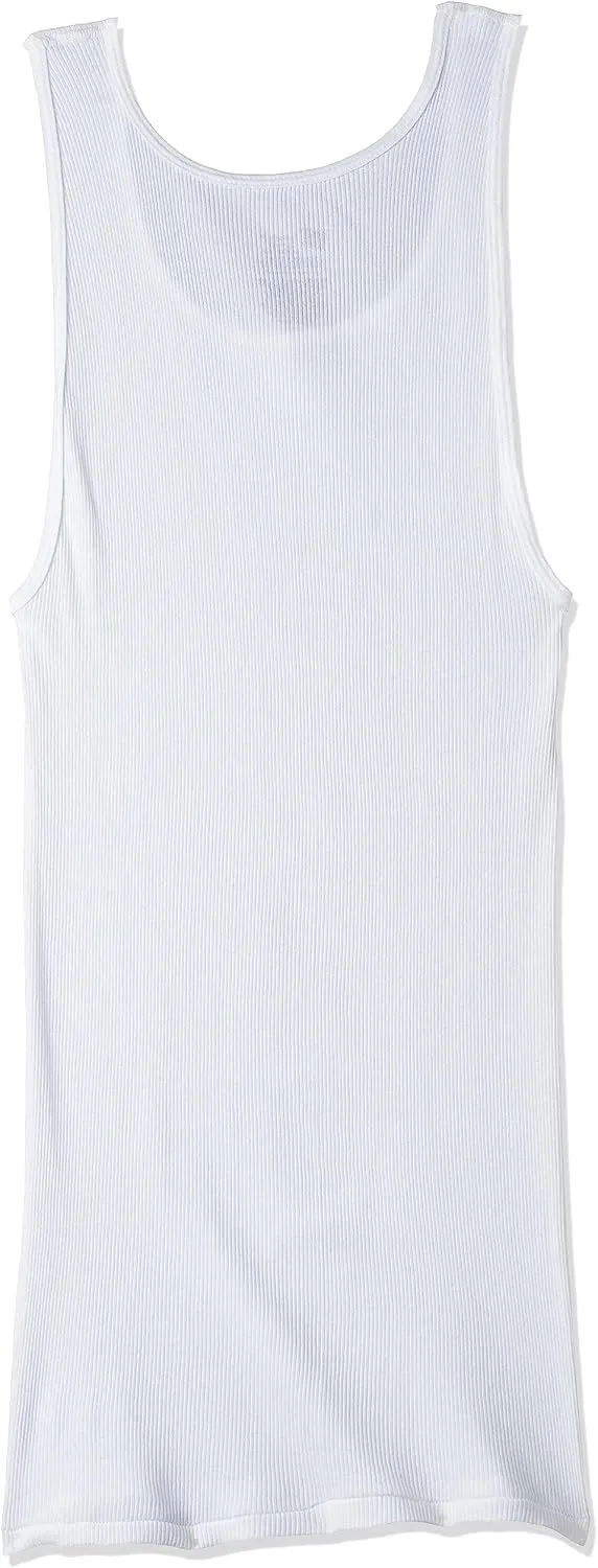 Hanes Men's FreshIQ TAGLESS ComfortSoft White Undershirt 6-Pack (White)