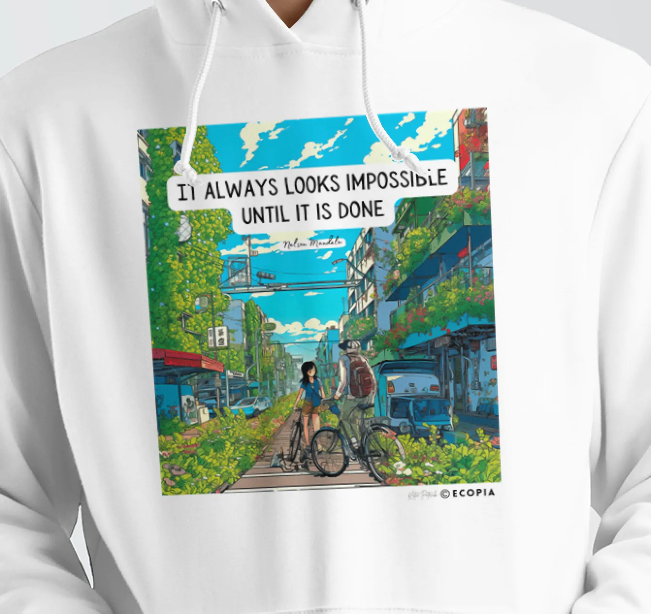 It Always Looks Impossible Until It Is Done • Classic Unisex Pullover Hoodie | White   Colors