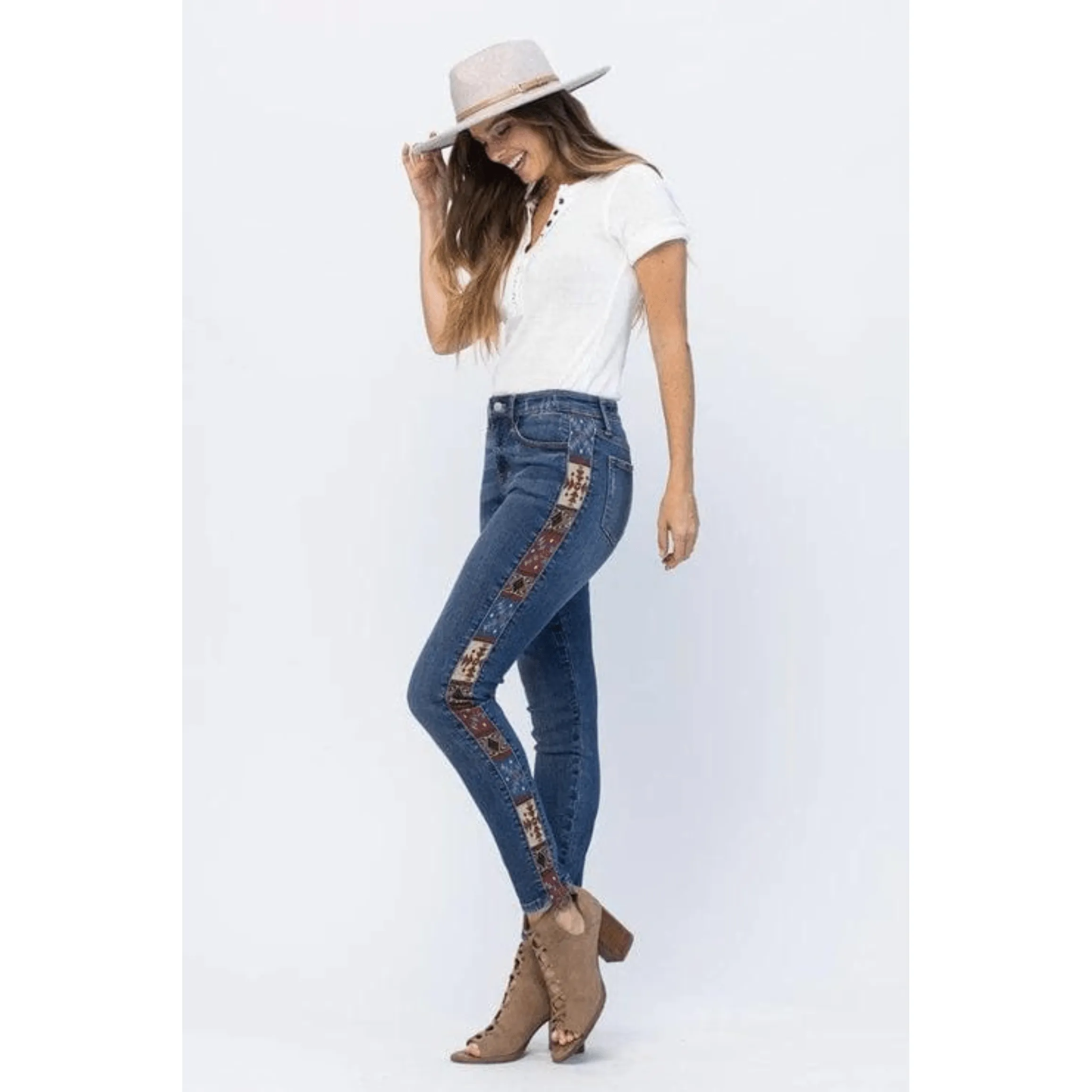 Judy blue western print relaxed fit